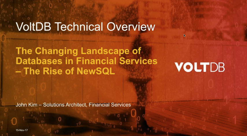 Preview Image: The Changing Landscape of Databases in Financial Services — The Rise of NewSQL