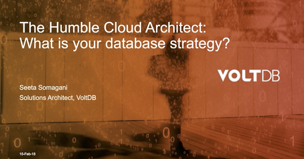 Humble Cloud Architect: Database Strategy Webinar