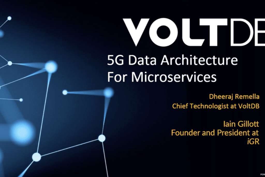 Webinar: 5G Data Architecture for Microservices