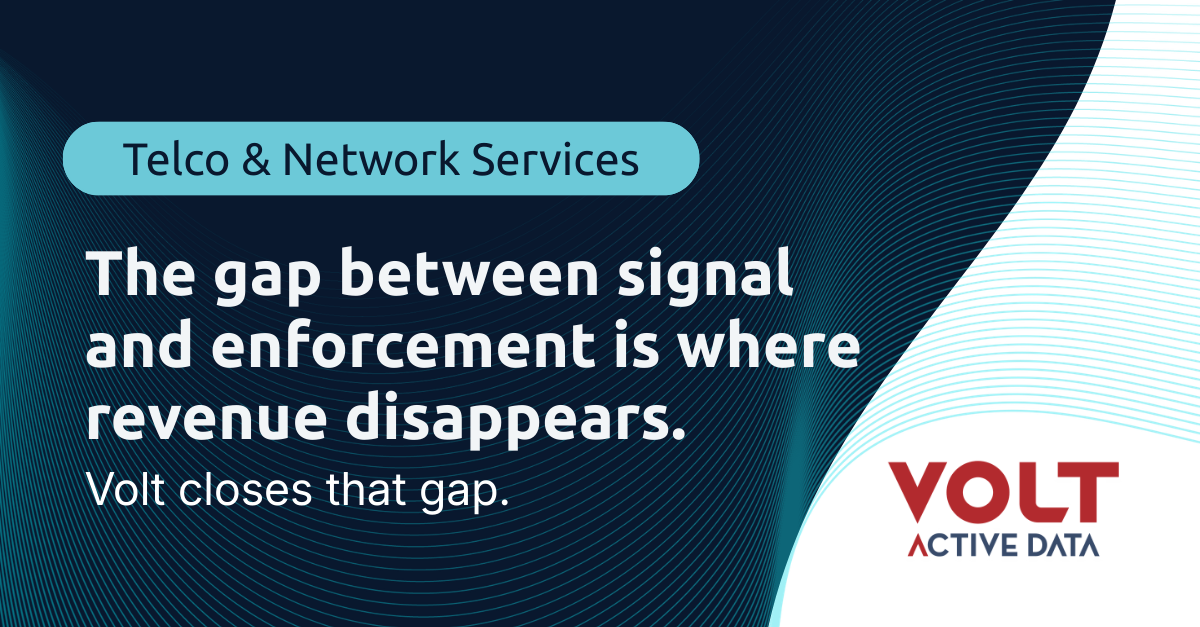 Real-Time Decisioning Layer for Telco | Volt Active Data