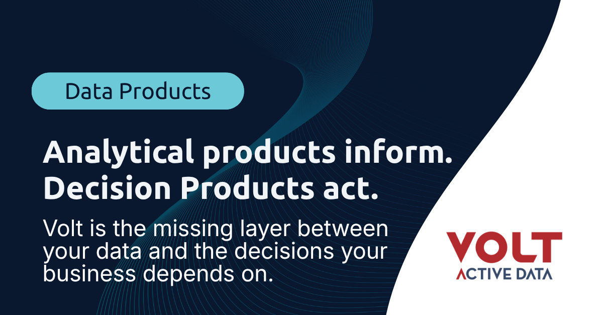 Only Data Solution Real-Time Data Products Platform | Volt Active Data